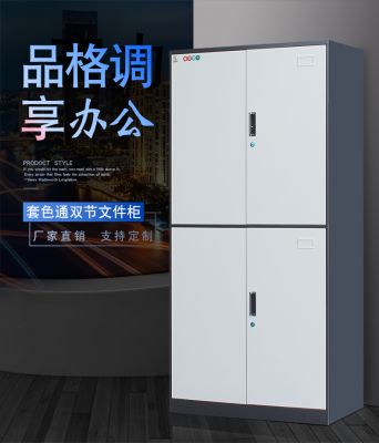 套色通双节文件柜